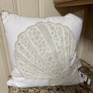 Large homey Cozy shell pillow